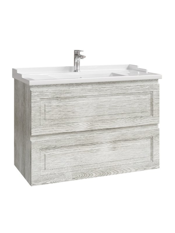 Тумба с раковиной Caprigo Wales 90 белый клен