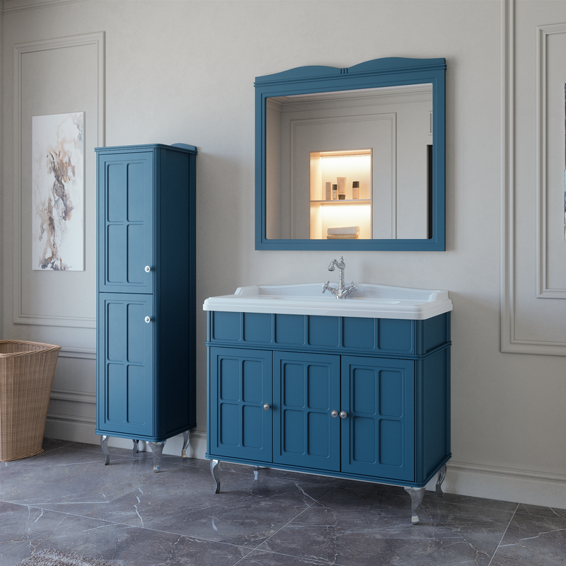 Зеркало Caprigo Borgo 100 бриллиантово-синее