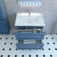 Тумба с раковиной Caprigo Wales Смальти 70 бриллиантово-синяя Тумба с раковиной Caprigo Wales Смальти 70 бриллиантово-синяя