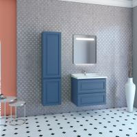 Тумба с раковиной Caprigo Wales Смальти 70 бриллиантово-синяя Тумба с раковиной Caprigo Wales Смальти 70 бриллиантово-синяя