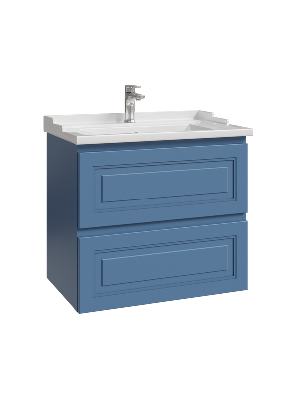 Тумба с раковиной Caprigo Wales Смальти 70 бриллиантово-синяя