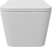Унитаз подвесной Aqueduto Macio MAC0120 безободковый, с микролифтом, белый матовый