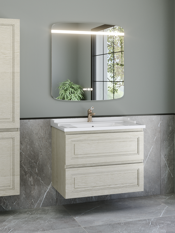 Мебель для ванной комнаты Caprigo Wales 80 беленый дуб