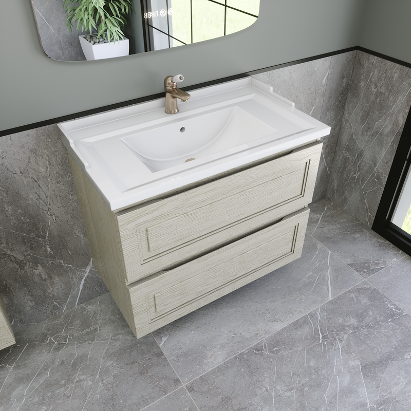 Мебель для ванной комнаты Caprigo Wales 80 беленый дуб