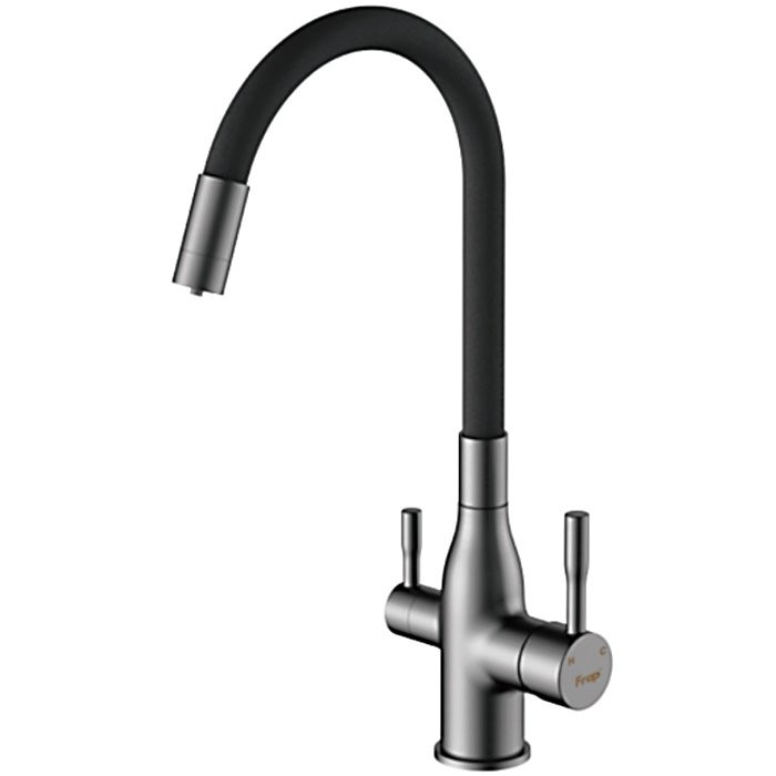 Смеситель для кухни Frap H69 F4396-15 оружейная сталь