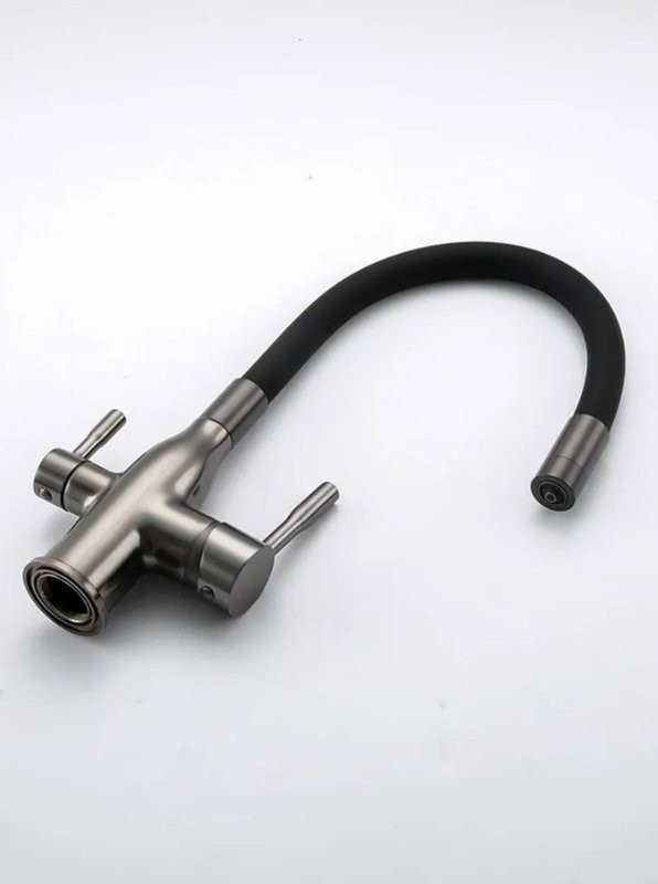 Смеситель для кухни Frap H69 F4396-15 оружейная сталь