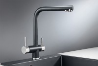 Смеситель для кухни Granula 2305, шварц
