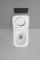 Умный унитаз подвесной Geberit AquaClean Sela Square безободковый, с биде, белый