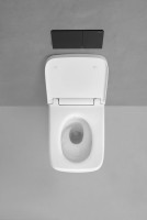 Умный унитаз подвесной Geberit AquaClean Sela Square безободковый, с биде, белый