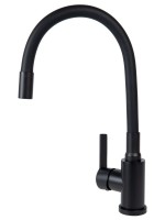 Смеситель для кухни Agger Easy A3100544 с гибким изливом, черный матовый