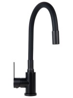 Смеситель для кухни Agger Easy A3100544 с гибким изливом, черный матовый