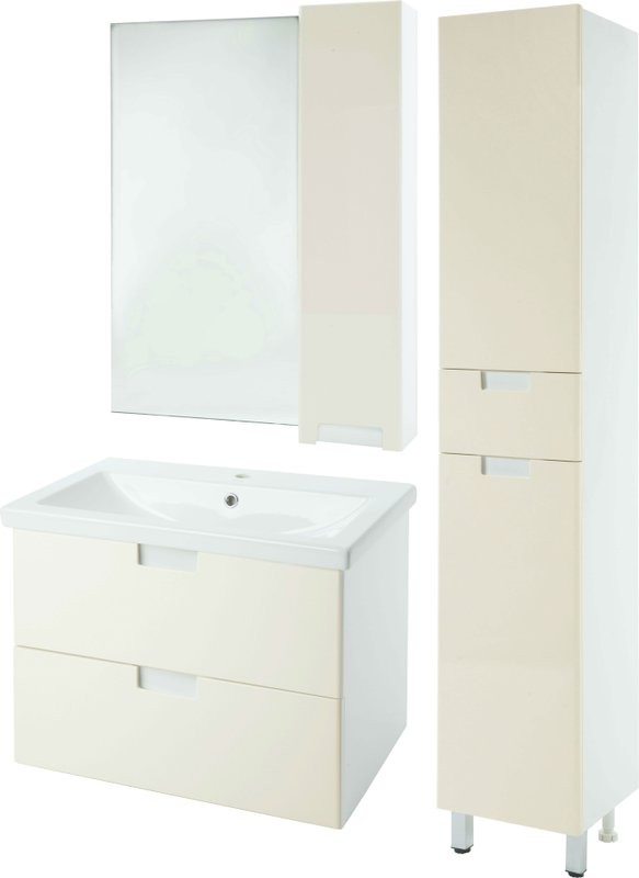 Зеркало Bellezza Пегас R 60 бежевое