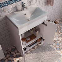 Тумба с раковиной IDDIS Zodiac 60 напольная, с дверцами