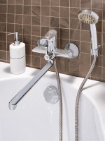 Смеситель с длинным изливом для ванны РМС SL137 SL137-006E Смеситель с длинным изливом для ванны РМС SL137 SL137-006E