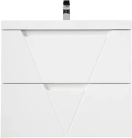 Тумба с раковиной BelBagno Vittoria 80 подвесная, bianco opaco, белая глянцевая раковина