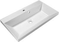 Тумба с раковиной BelBagno Vittoria 80 подвесная, bianco opaco, белая глянцевая раковина