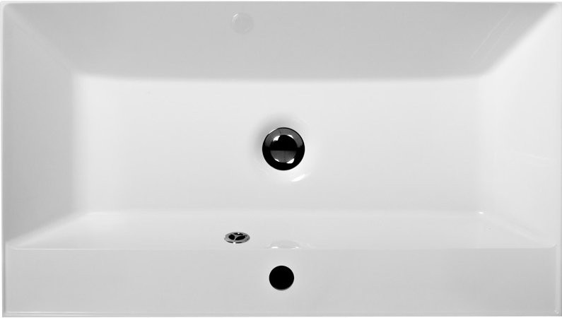 Тумба с раковиной BelBagno Vittoria 80 подвесная, bianco opaco, белая глянцевая раковина