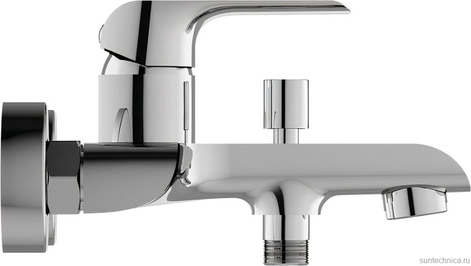 Смеситель для ванны с душем Ravak Flat X070119 нержавеющая сталь