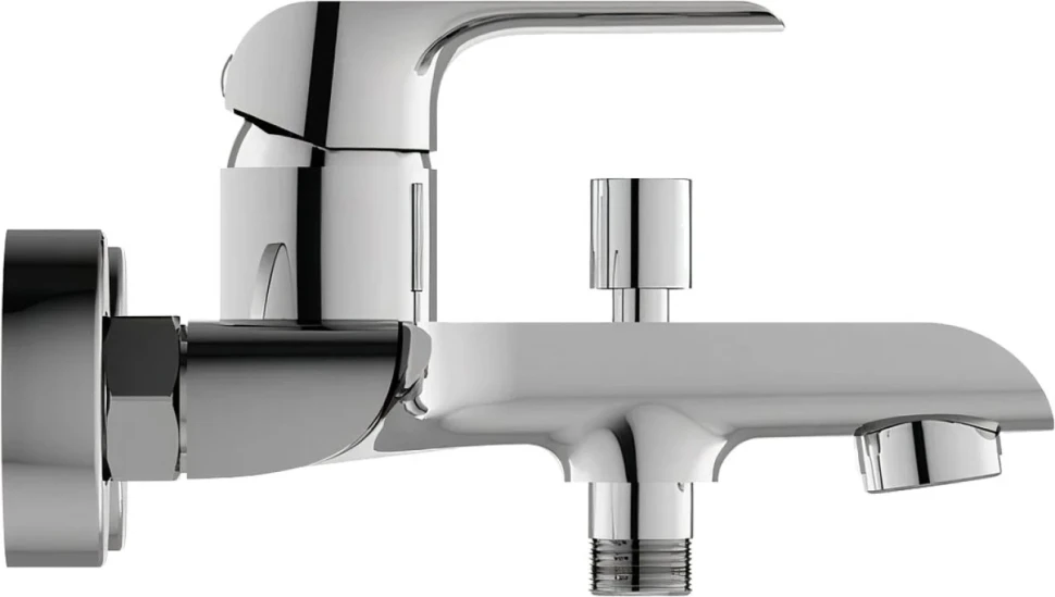 Смеситель для ванны с душем Ravak Flat X070119 нержавеющая сталь