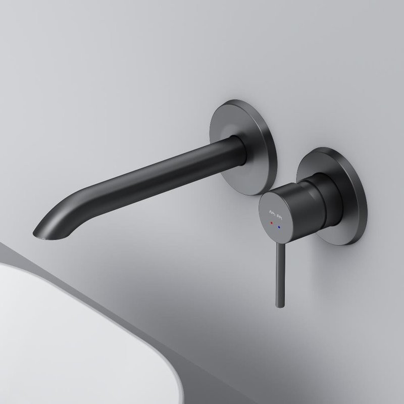 Смеситель для раковины AM.PM Libre F6072622 С ВНУТРЕННЕЙ ЧАСТЬЮ, матовый черный