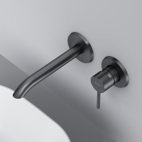 Смеситель для раковины AM.PM Libre F6072622 С ВНУТРЕННЕЙ ЧАСТЬЮ, матовый черный