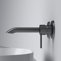 Смеситель для раковины AM.PM Libre F6072622 С ВНУТРЕННЕЙ ЧАСТЬЮ, матовый черный