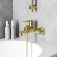 Смеситель для ванны с душем IDDIS AIGMG00i02 золотой матовый