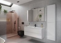 Мебель для ванной комнаты Sancos Libra 120 см белый глянец