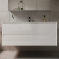 Мебель для ванной комнаты Sancos Libra 120 см белый глянец