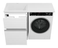 Тумба под раковину без столешницы Misty Ингрид 60 напольная, под стиральную машину, белая