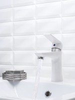 Смеситель для раковины РМС PL6 001F белый