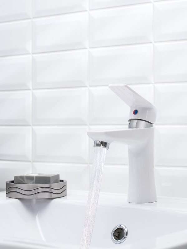 Смеситель для раковины РМС PL6 001F белый