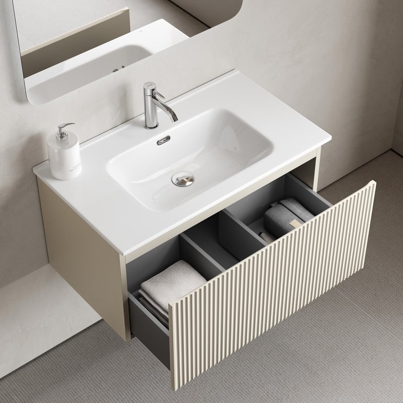 Тумба под раковину без столешницы Sancos Snob R 1.0 80 beige soft