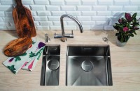 Смеситель для кухни Omoikiri Akita нержавеющая сталь