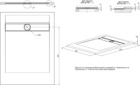 Поддон для душа Allen Brau Infinity 120х90 см, антрацит