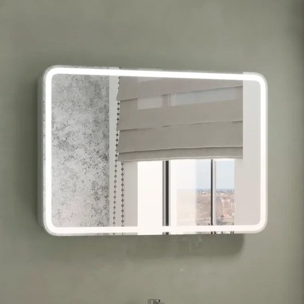 Зеркало-шкаф CONTINENT Tokio 90х53 с подсветкой