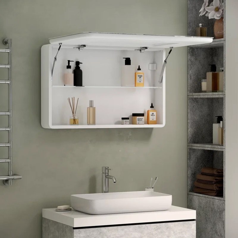 Зеркало-шкаф CONTINENT Tokio 90х53 с подсветкой