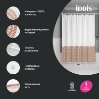 Штора для ванной IDDIS Base BW03P18i11 180х200, коричневая