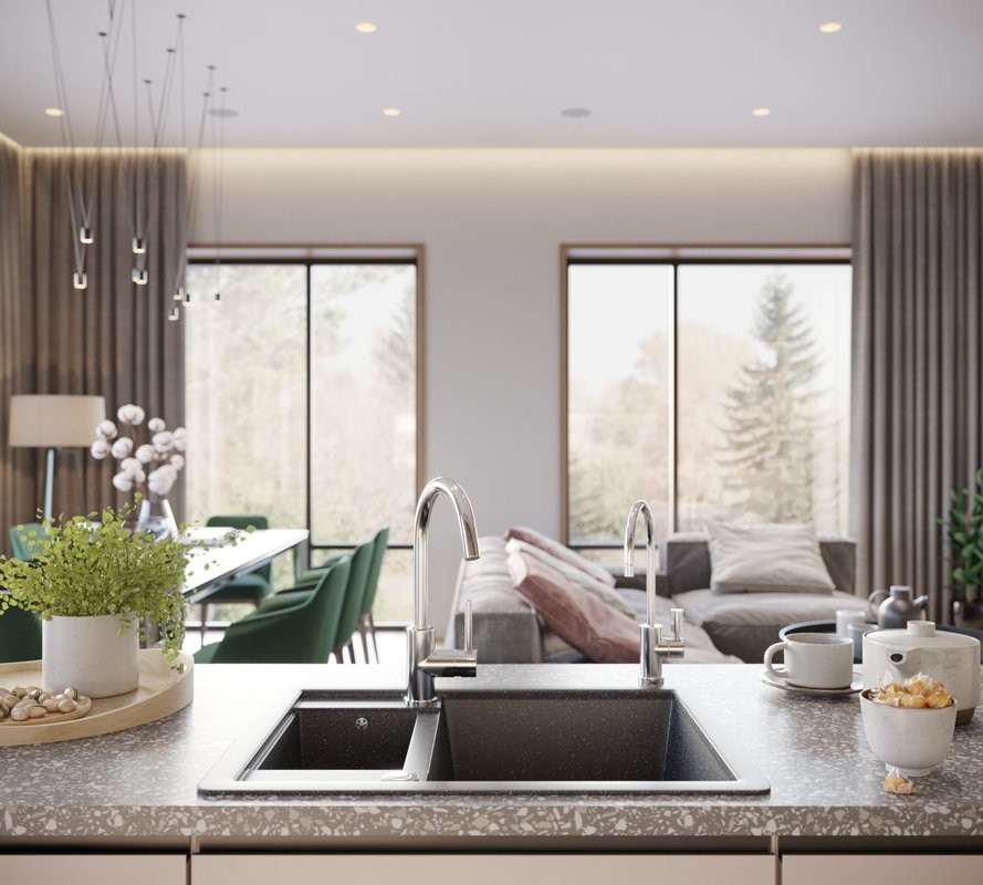 Смеситель для кухни Blanco Mida Silgranit 524201