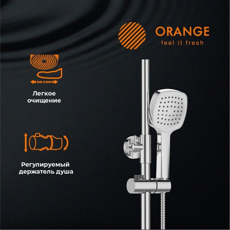 Душевая стойка Orange Thermo Thermo T02S4-911cr