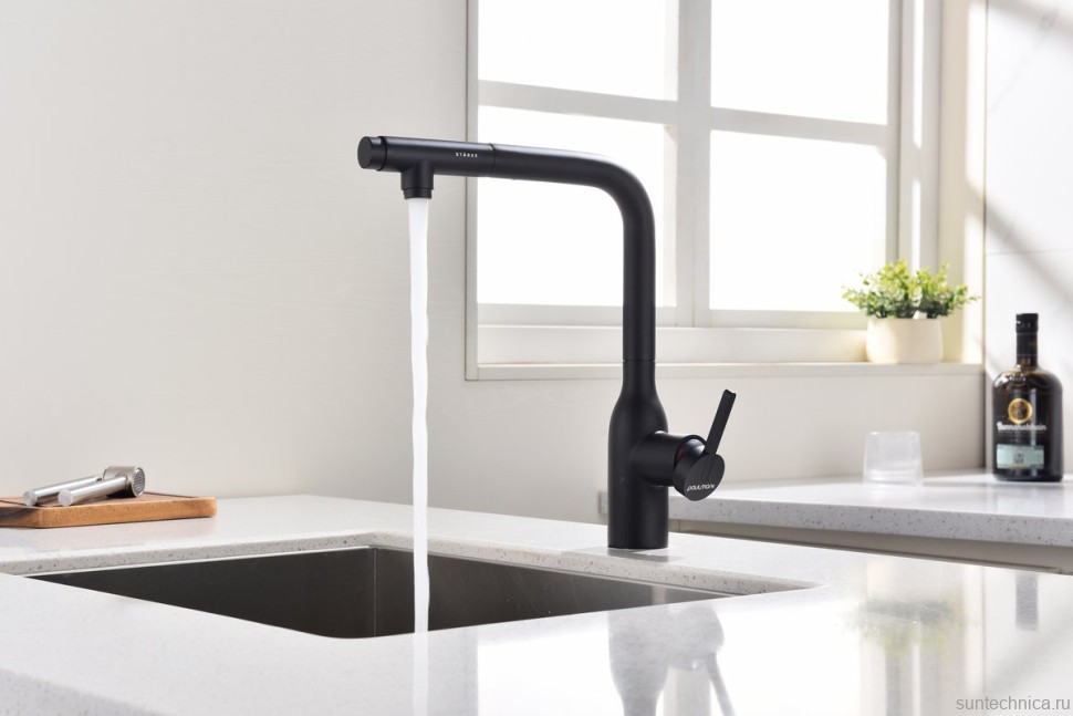 Смеситель для кухни Paulmark Viper Vi213105-AN антрацит