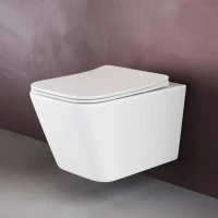 Комплект Унитаз подвесной Ceramicanova Metric CN3007 безободковый, с микролифтом + Инсталляция Envision CN1001W + Кнопка Round, белая