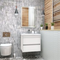 Тумба под раковину Art&Max Family 60, подвесная, Bianco Lucido