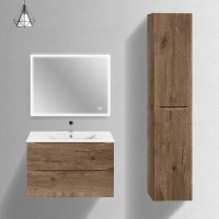 Мебель для ванной комнаты Vincea Mia Slim 80, 2 ящика, дуб винтаж