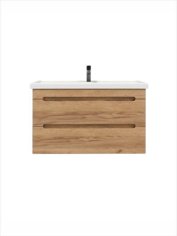 Тумба с раковиной SanStar Diva 100 подвесная, Gold Kraft, раковина Фостер 100