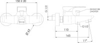 Смеситель для ванны с душем Remer Class Line L05