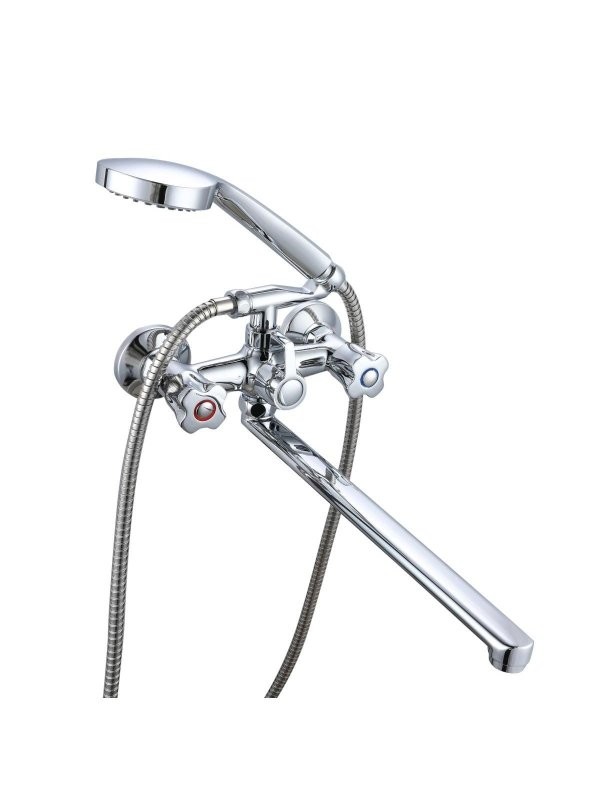 Смеситель с длинным изливом для ванны РМС SL116-140 хром