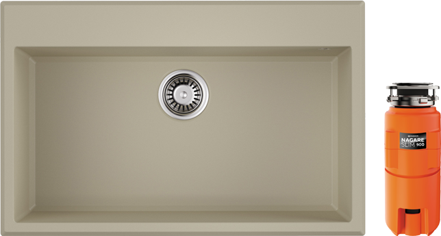 Комплект Мойка Omoikiri Tedori 79 ваниль + Измельчитель Nagare slim 900