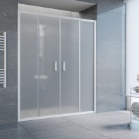Душевая дверь в нишу Vegas Glass Z2P 220 01 10 профиль белый, стекло сатин