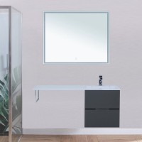 Мебель для ванной комнаты Aquanet Алвита 48 серый антрацит R